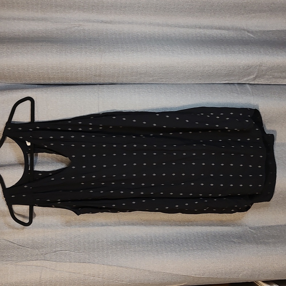 Old Navy Sleeveless Black Print Dress/Tunic/Cover-Up Sz XL